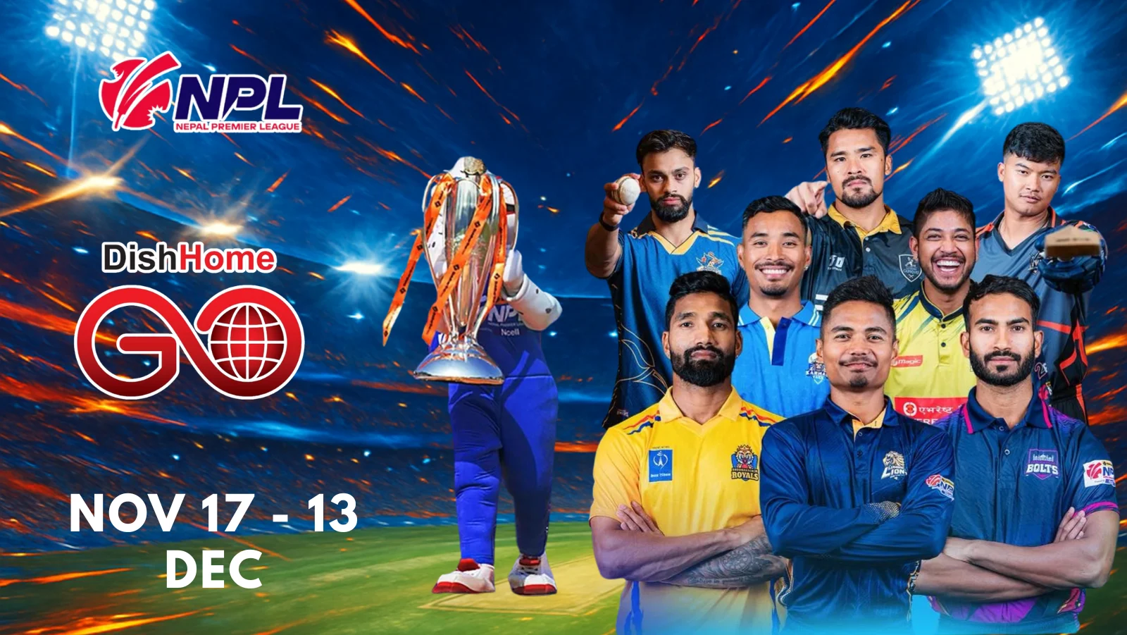 Stream NPL 2025 Live on Dish Home Go App