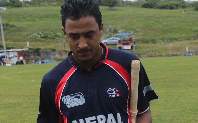 CAN secretary Paras Khadka in Nepal colours during his playing days. Photo: Krish Dulal / Wikimedia Commons (CC BY-SA 3.0)