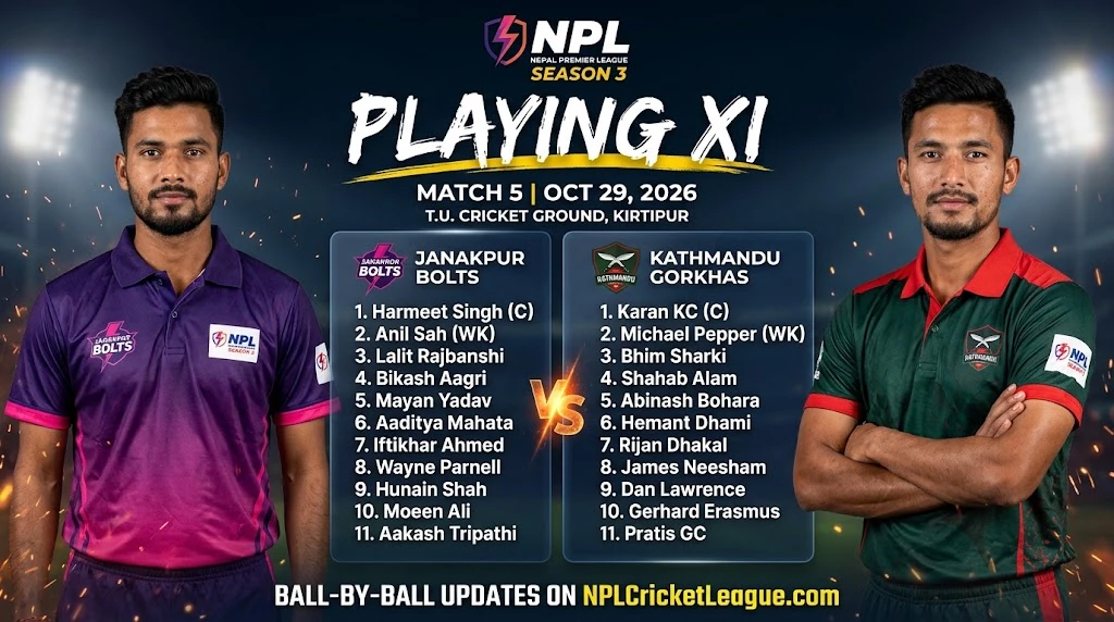 Match 5 Playing XI