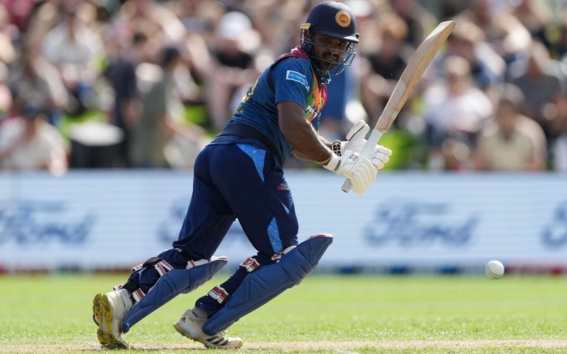 Sri Lanka wicketkeeper-batter Kusal Perera batting in Sri Lanka colours. Photo: Khel Now