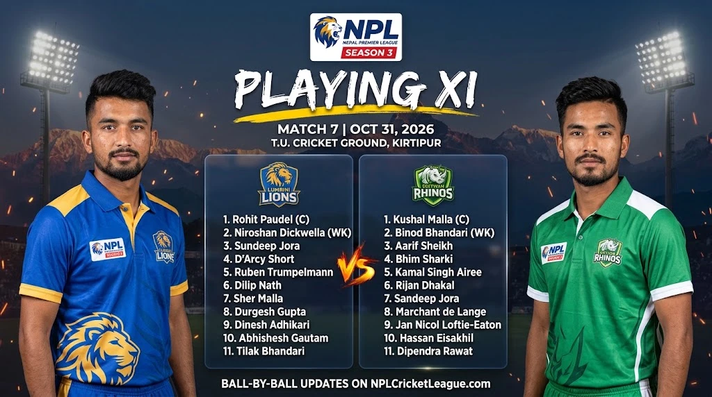 Match 7 Playing XI