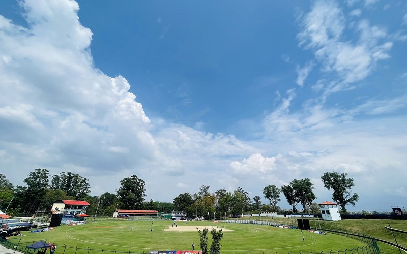 Women's cricket at the TU ground during the Lalitpur Mayor Women's Cup. Photo: Godknowme1 / Wikimedia Commons (CC BY-SA 4.0)