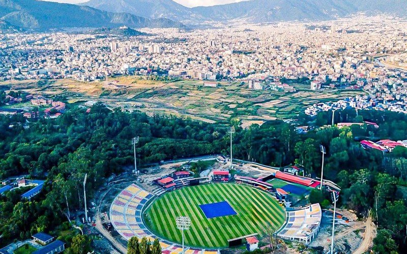 TU Cricket Stadium in Kirtipur, the venue for all NPL Season 3 matches. Photo: DarkFlames10 / Wikimedia Commons (CC BY 4.0)