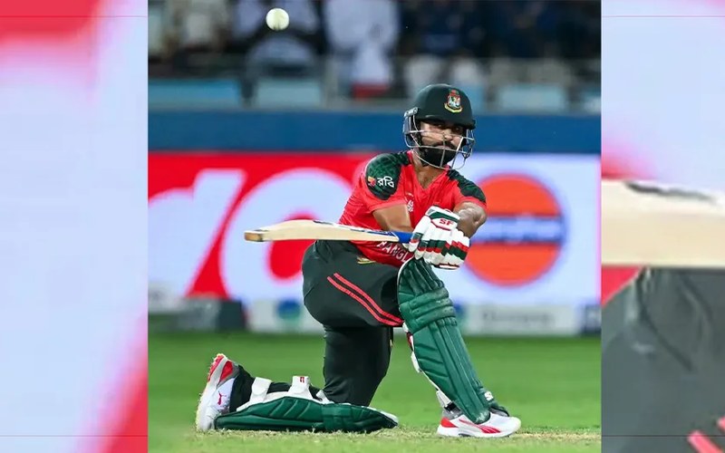 Bangladesh batter Shamim Hossain in action. Photo: Ratopati
