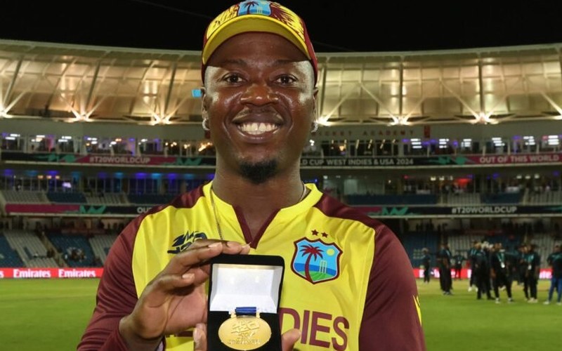 West Indies batter Sherfane Rutherford at the 2024 T20 World Cup. Photo: Nepal Samaj