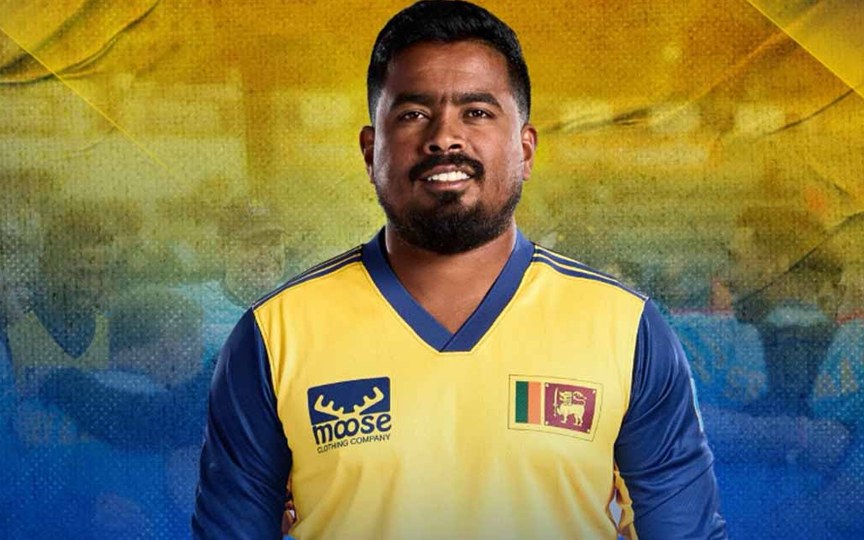 Tharindu Rathnayake in Sri Lanka colours. Photo: Online Khabar