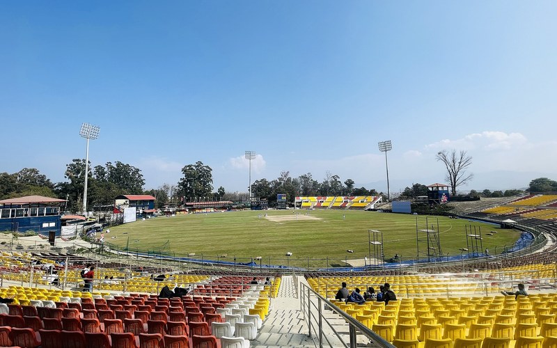 The TU International Cricket Ground in Kirtipur, set for a packed six months of cricket from the NPL to the U-19 Women's T20 World Cup. Photo: Godknowme1 / Wikimedia Commons (CC BY-SA 4.0)