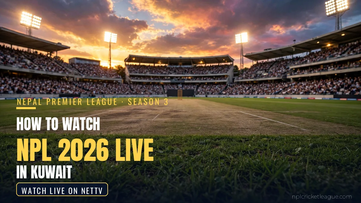 How to watch NPL 2026 live in Kuwait: NetTV streaming graphic