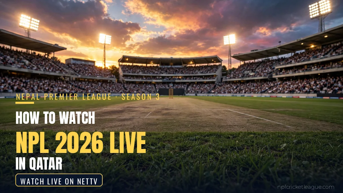 How to watch NPL 2026 live in Qatar: NetTV streaming guide graphic
