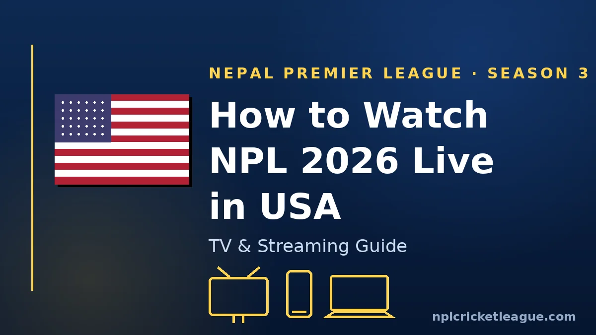 How to watch NPL 2026 live in the USA: NetTV streaming guide graphic